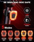 9000 Lumens Rechargeable Titanium Bike Light Set