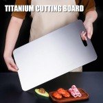 SHIRIA Double-Sided Pure Titanium Cutting Board 18x12