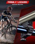 9000 Lumens Rechargeable Titanium Bike Light Set