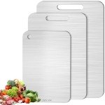 Titanium Cutting Boards - 3 Pack, Double-Sided & Durable