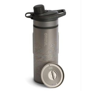 GeoPress Titanium Water Purifier – Covert Black