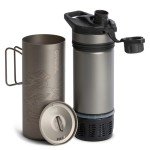 GeoPress Titanium Water Purifier – Covert Black