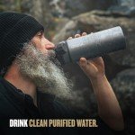 GeoPress Titanium Water Purifier – Covert Black