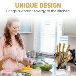 Gold Titanium-Coated 8-Piece Knife Set
