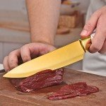 Titanium Coated Kitchen Knife Set with Block