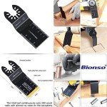 Bionso 55PCS Titanium Oscillating Saw Blade Set