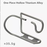 Lightweight Titanium Bike Water Bottle Holders - 2-Pack