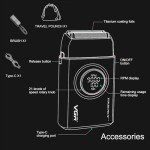 Titanium Triple Blade Electric Shaver for Men