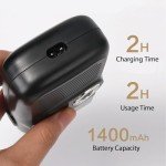 KEMEI Rechargeable Titanium Foil Razor for Men