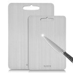 Durable Titanium and Stainless Steel Cutting Board