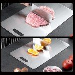 Durable Titanium and Stainless Steel Cutting Board