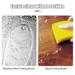 Durable Titanium and Stainless Steel Cutting Board