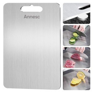Pure Titanium Cutting Board - Double-Sided & Dishwasher Safe