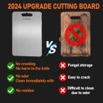 Pure Titanium Cutting Board - Double-Sided & Dishwasher Safe