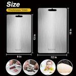 Durable Titanium and Stainless Steel Cutting Board