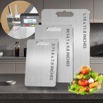 Pure Titanium Cutting Board - Double-Sided & Dishwasher Safe