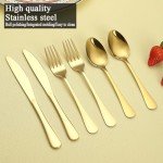 60-Piece Titanium Silverware Set for 20 Guests