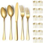 60-Piece Titanium Plated Cutlery Set for 12