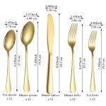 60-Piece Titanium Plated Cutlery Set for 12
