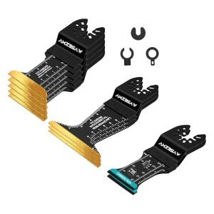 10PCS Titanium & Carbide Oscillating Tool Blades