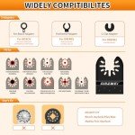 50PCS Titanium Oscillating Tool Blades Set