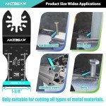 10PCS Titanium & Carbide Oscillating Tool Blades
