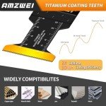 50PCS Titanium Oscillating Tool Blades Set