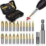 22-Piece Titanium Screw Extractor Set for Easy Removal