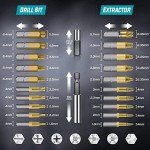 22-Piece Titanium Screw Extractor Set for Easy Removal