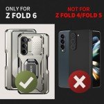 Titanium Z Fold 6 Case with Ring Stand & Holder