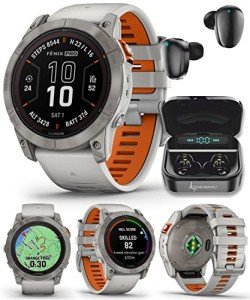 Garmin Fenix 7X Pro Titanium Smartwatch Bundle