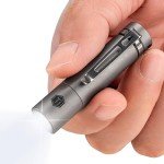 KeyUnity KF04 Mini Titanium LED Flashlight Keychain