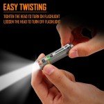 KeyUnity KF04 Mini Titanium LED Flashlight Keychain