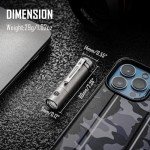 KeyUnity KF04 Mini Titanium LED Flashlight Keychain