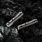 KeyUnity KF04 Mini Titanium LED Flashlight Keychain
