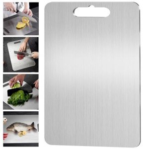 Titanium Chopping Board for Kitchen and Camping