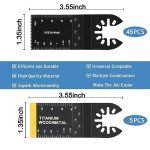 SOPITO 50-Pack Titanium Oscillating Tool Blades