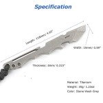 Titanium EDC Multi Tool with Bottle Opener