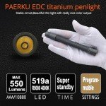 Titanium Pineapple-Shaped LED Flashlight - Nichia 519a