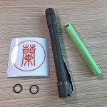 Titanium Pineapple-Shaped LED Flashlight - Nichia 519a