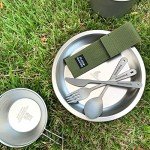 Titanium Spork Knife Fork Camping Utensils Set