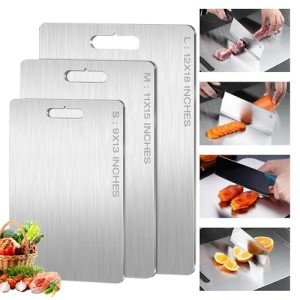 Pure Titanium Double-Sided Cutting Board for Kitchen