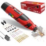 OUBA Cordless Chainsaw Sharpener with Titanium Bits