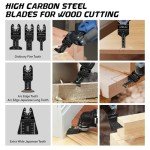 174 PCS Titanium Oscillating Tool Blades Kit