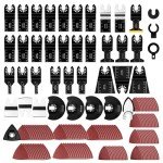 159 PCS Titanium Oscillating Saw Blade Set