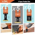 16PCS Universal Titanium Oscillating Tool Blades