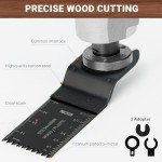 159 PCS Titanium Oscillating Saw Blade Set