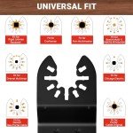 159 PCS Titanium Oscillating Saw Blade Set