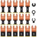 16PCS Universal Titanium Oscillating Tool Blades