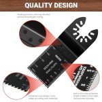 159 PCS Titanium Oscillating Saw Blade Set